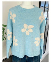 Load image into Gallery viewer, Fleur knit - blue
