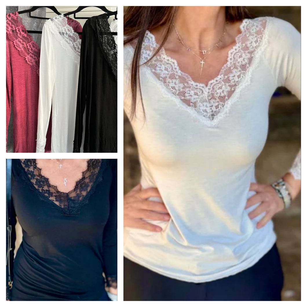 V-Lace top